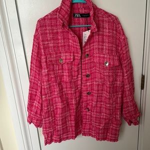 Zara pink button up